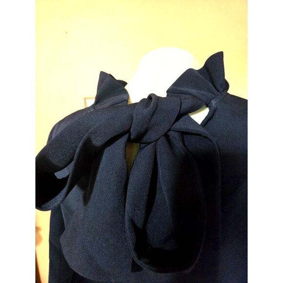 Tuckernuck Navy Blue Daphne Back Bow Tye Dress Size Extra Large With Pockets!! - Picture 5 of 7